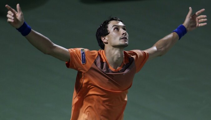 Evgeny Donskoy Russia after beat Roger Federer