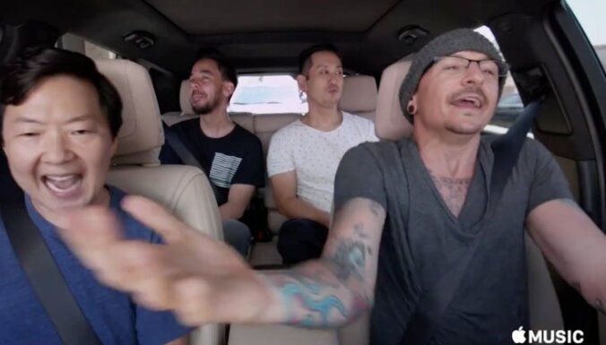 Publicēta populārā šova 'Carpool Karaoke' sērija ar 'Linkin Park' līdera piedalīšanos