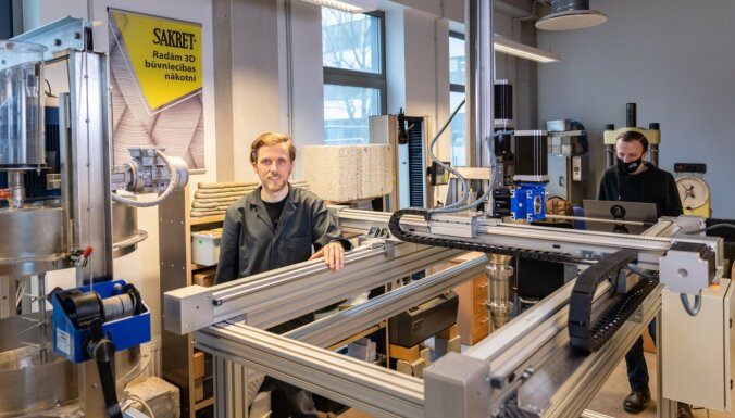 Izveido Baltijā pirmo 3D betona drukāšanas laboratoriju