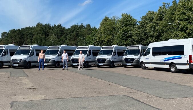 'Nordeka' saņem pirmos septiņus elektriskos pasažieru mikroautobusus