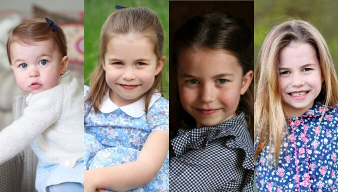 Toreiz un tagad: Kā izaugusi mazā britu princese Šarlote