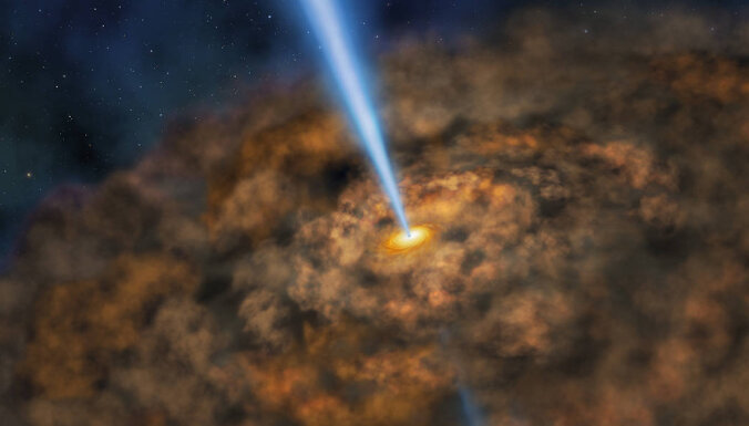 Kā skan Visuma neredzamie milži? NASA publicē melnā cauruma 'dziesmu'