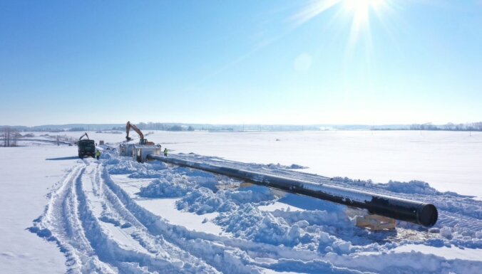 ФОТО: Завершено строительство газопровода за 500 млн евро, соединяющего страны Балтии с инфрастуктурой ЕС
