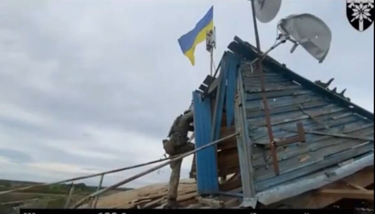 Hersonas apgabalā karogs pacelts Miroļubivkā; notriekts Su-25