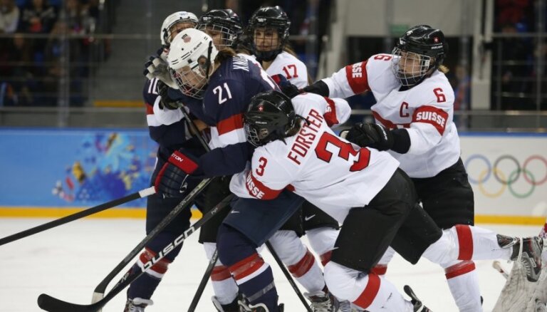XXII Ziemas olimpisko spēļu sieviešu hokeja turnīra spēļu rezultāti (10.02.2014.)