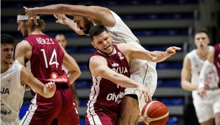 Latvijas basketbola izlase PK kvalifikācijā mājās uzņem Slovākiju