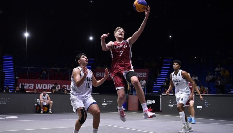 Latvijas 3x3 basketbolisti iekļūst Pasaules U-23 kausa ceturtdaļfinālā