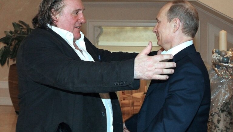 Putina draugs Žerārs Depardjē karu Ukrainā nosauc par 'trakumu'
