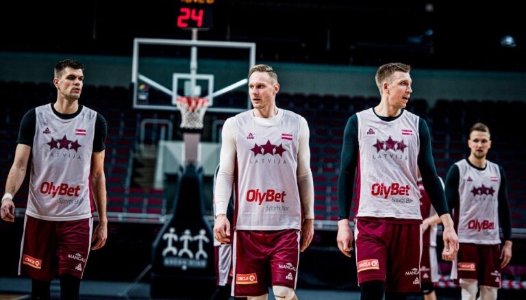 Latvijas basketbolisti lūko nodrošināt ceļazīmi uz Eiropas čempionātu