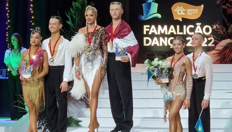Pāris no Latvijas triumfē pasaules čempionātā junioriem 10 dejās