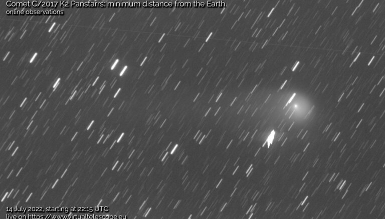 Jūlija vidū Zemei pietuvosies masīva komēta; to varēs vērot tiešsaistē