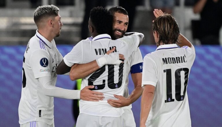 Madrides 'Real' triumfē arī UEFA Superkausā