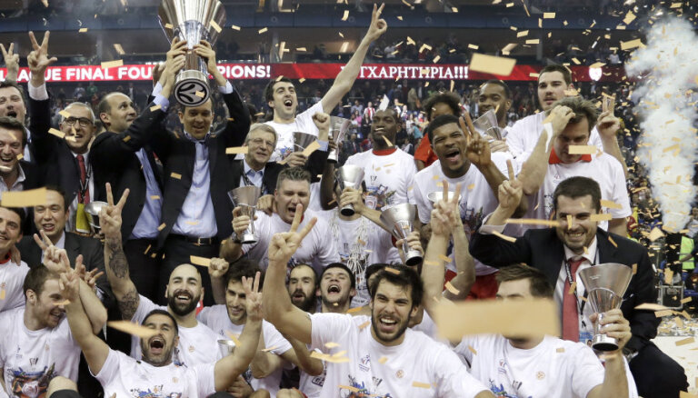 'Olympiacos' basketbolisti noliek ULEB Eirolīgas čempionu pilnvaras