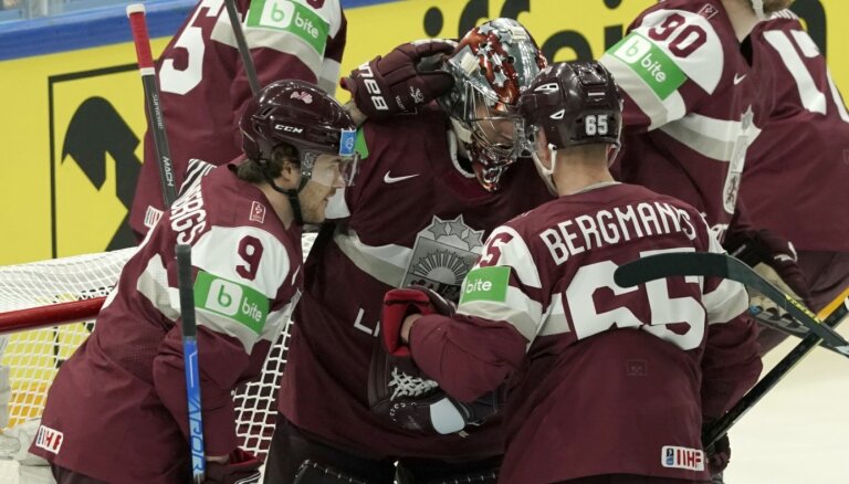 Latvijas hokejisti spēlē pret Norvēģiju tieksies pēc pirmajiem punktiem