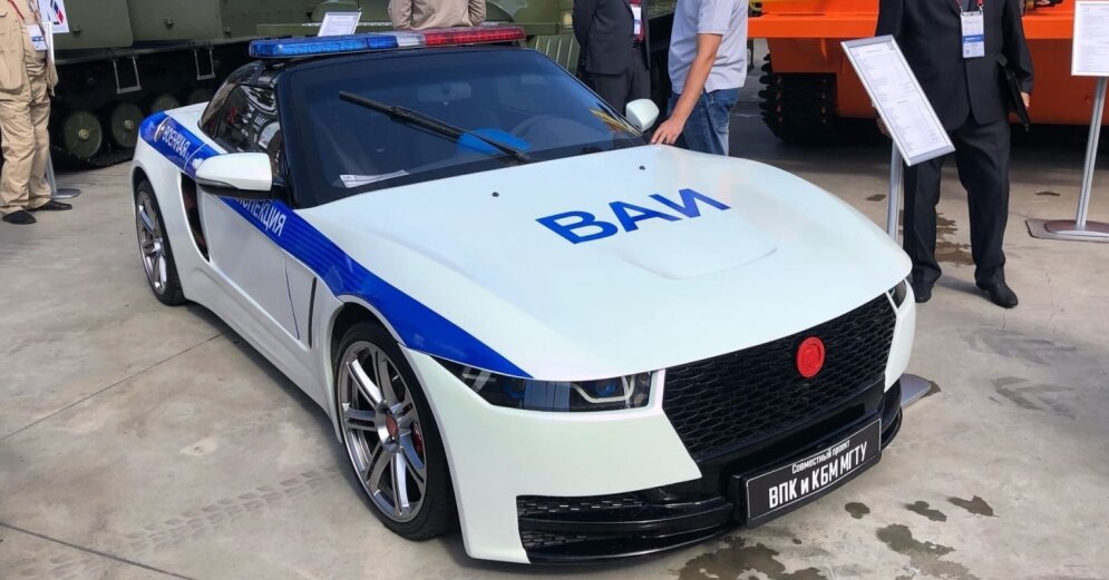 A car assembled from ‘Lada’ parts will allow the Russian police to accelerate to 220 km / h