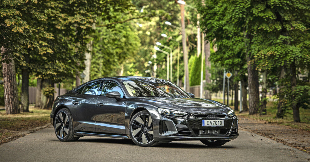 Photo: ‘Audi’ sports electric car ‘e-tron GT’ presented in Latvia