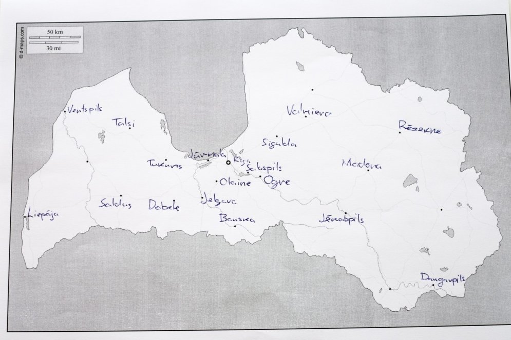 Eksperiments Vai Latviesi Prot Karte Iezimet Latvijas Pilsetas